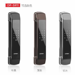 欧派指纹锁 锌合金材质 防偷窥虚位密码op-s911价格